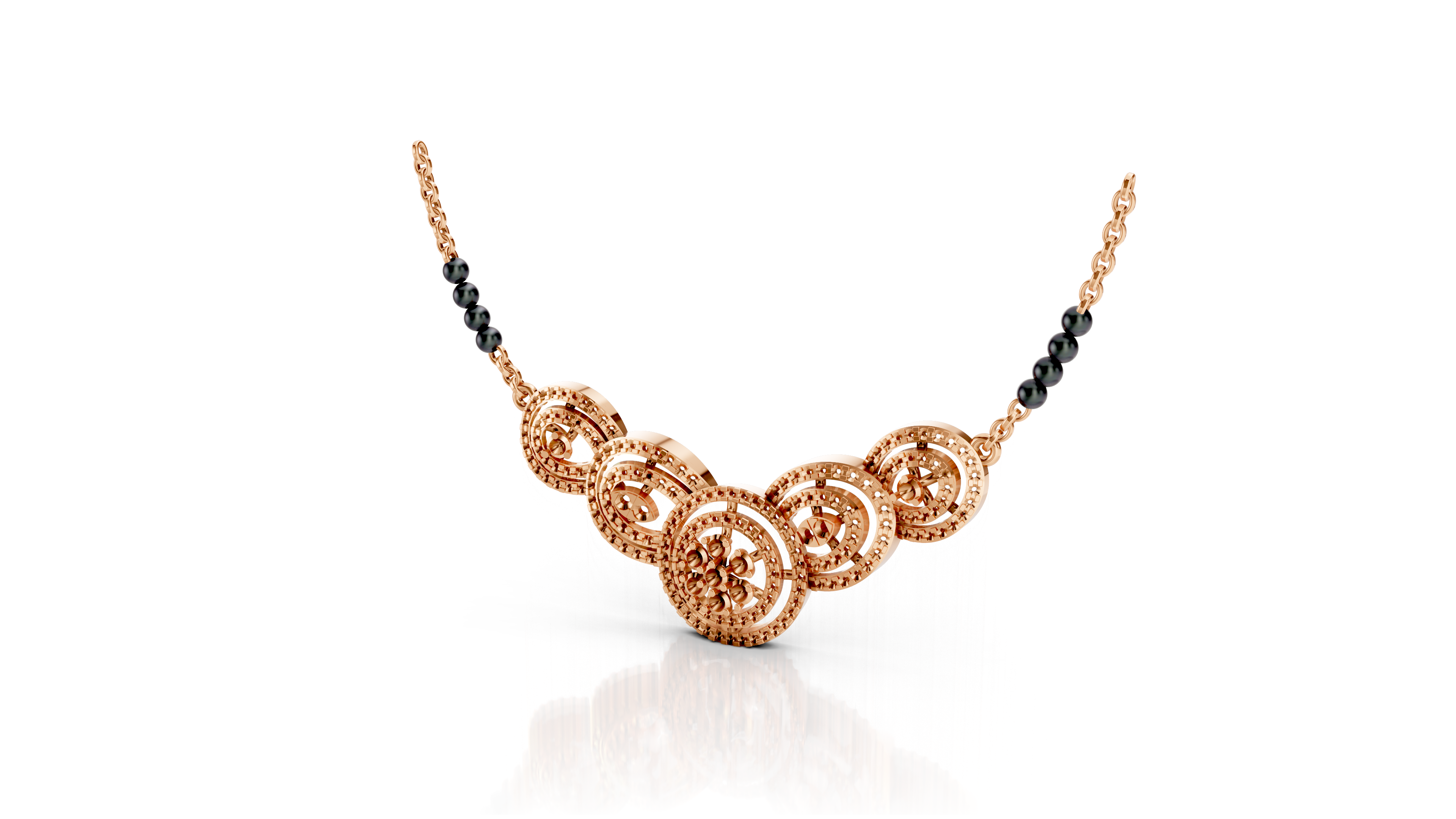 Ladies Gold Tanmaniya Pendant