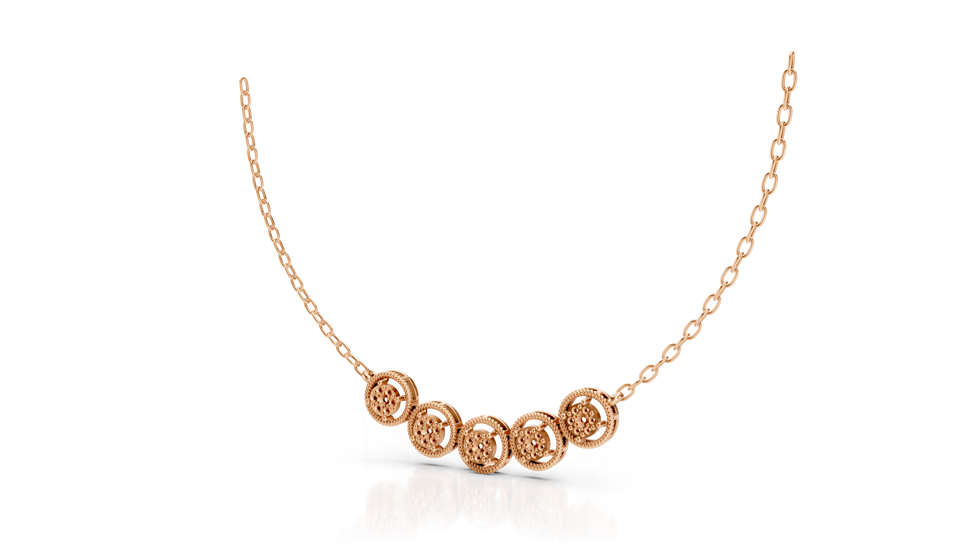 Ladies Tanmaniya Round Diamond Pendant