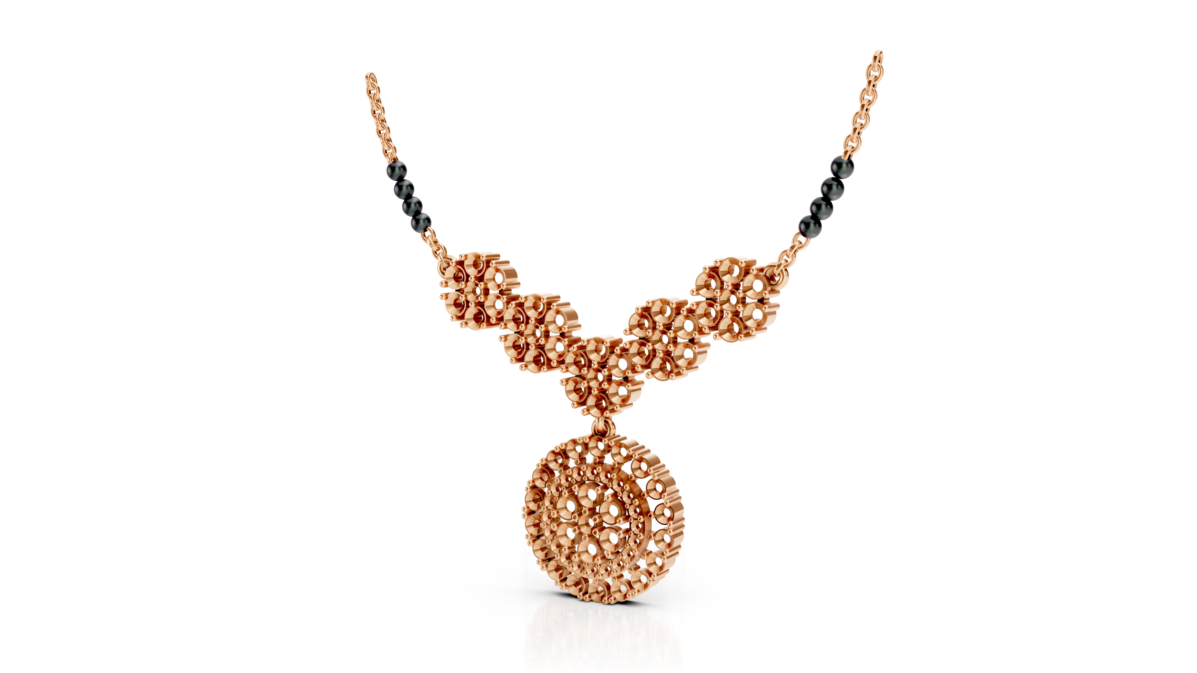 V-Shape Diamond Tanmaniya Pendant