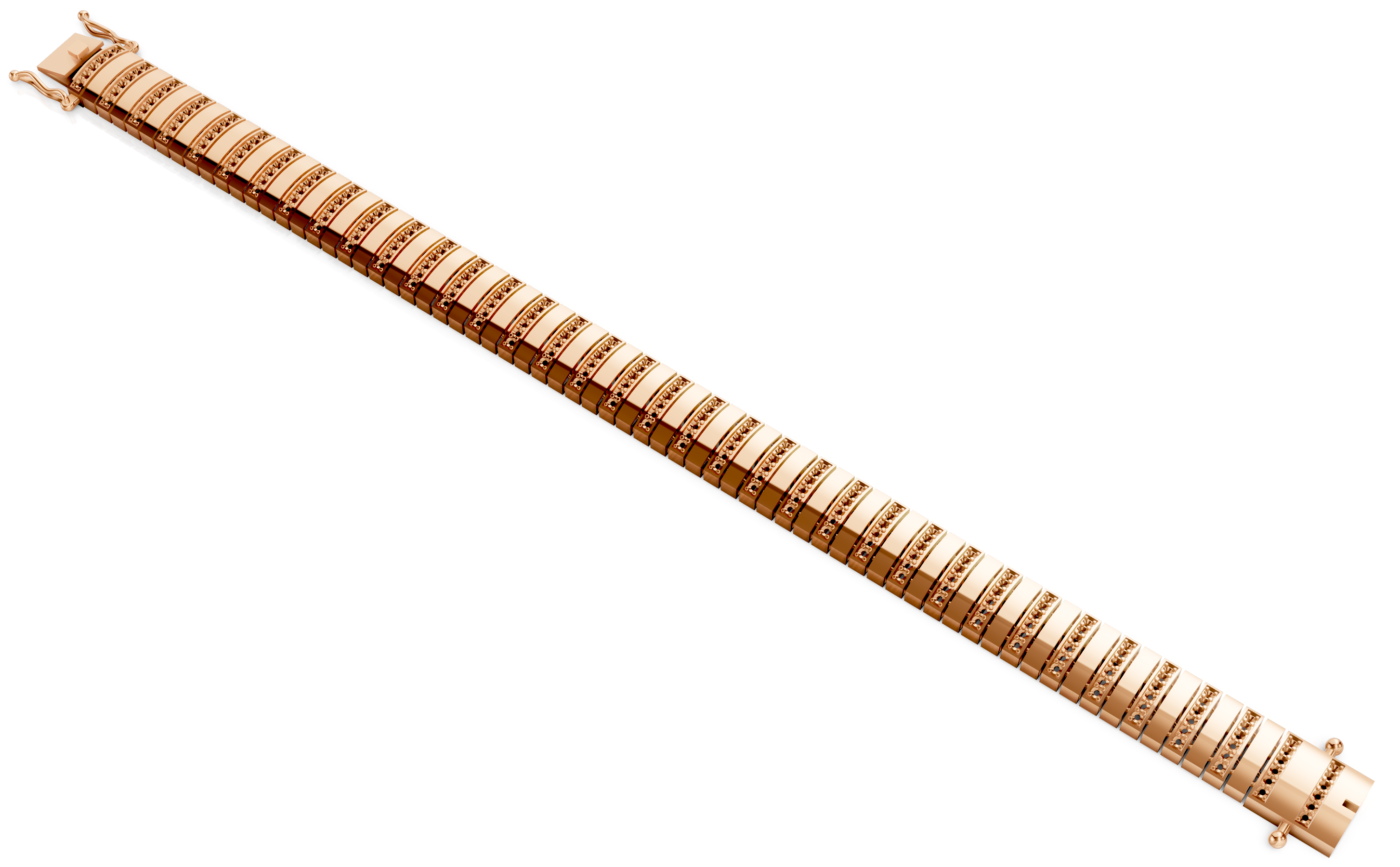 Gents Loose Cuban Bracelet – Semi Mount Design