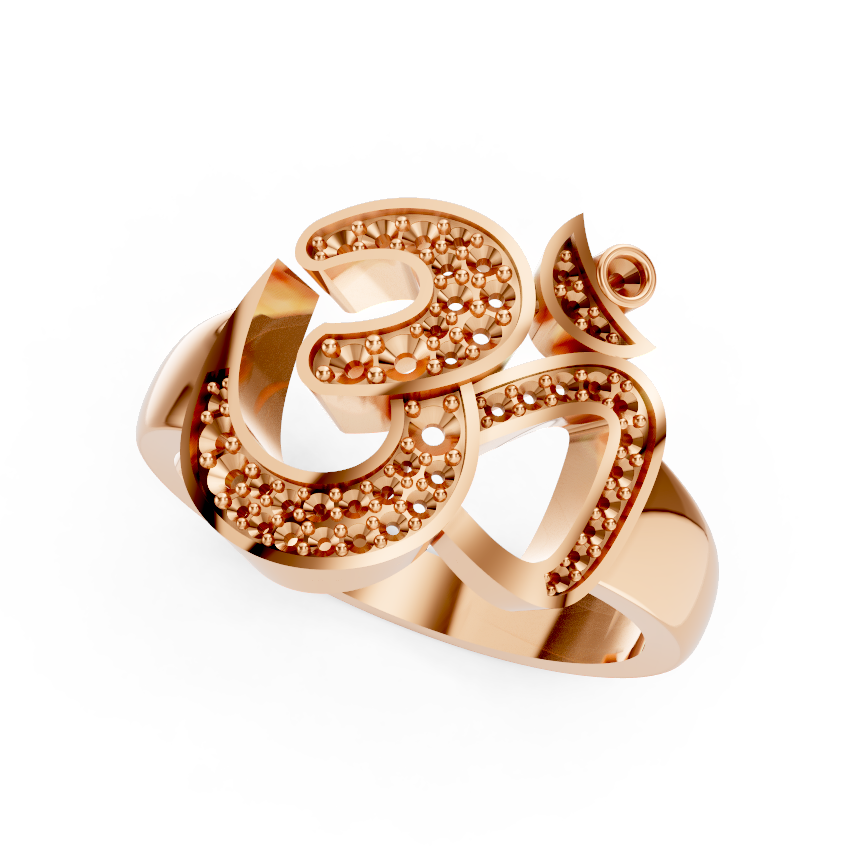Designer Cluster Ring with Premium Mounted Ring Finish