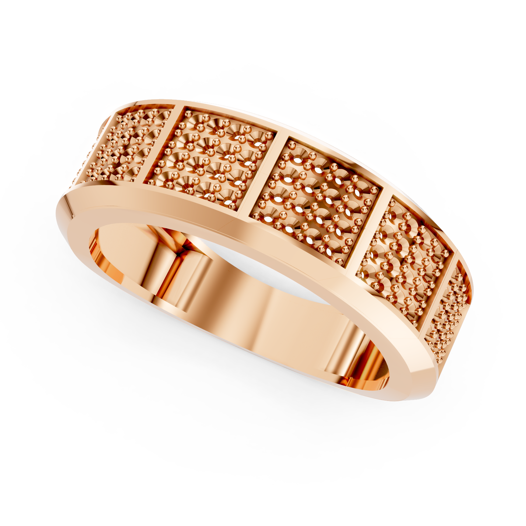 Cluster Ring with Premium Gents Ring Mountings