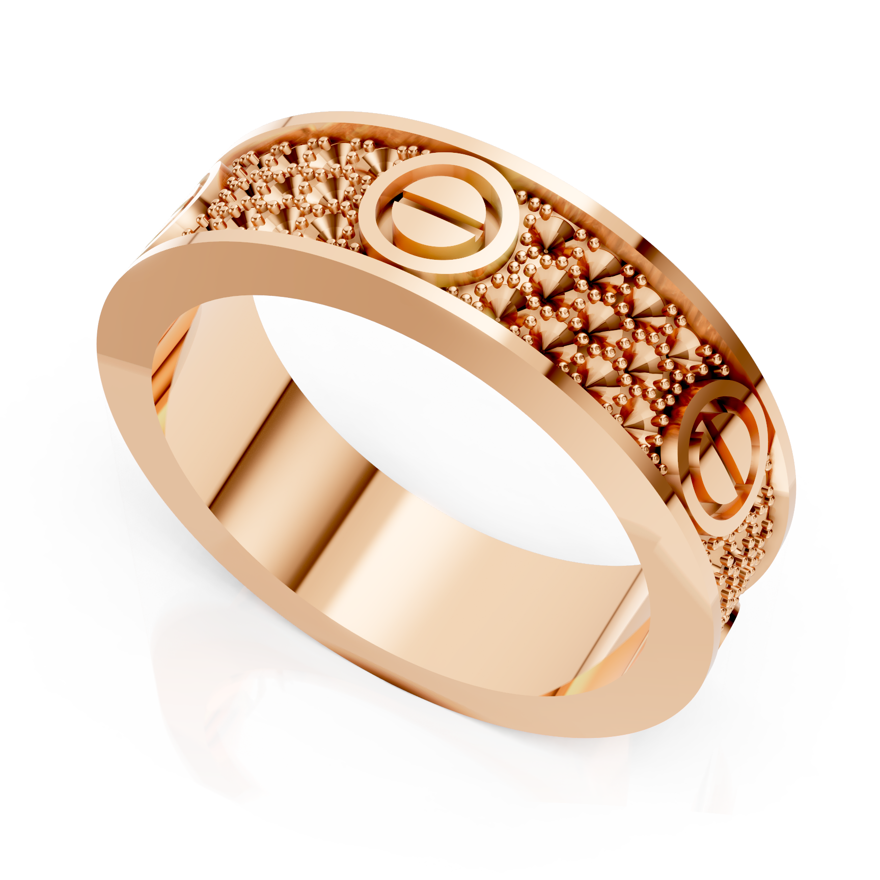 Gents Ring with Premium Mounted Ring Design