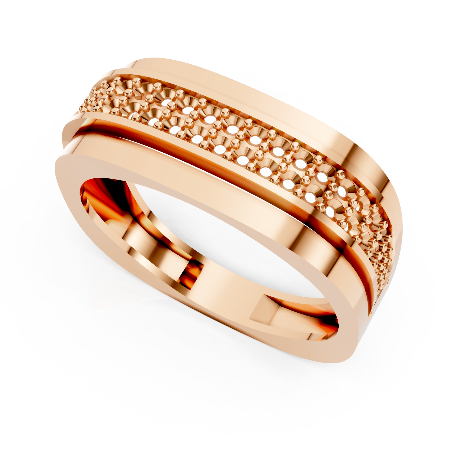 Gents Ring Mountings with Diamond Band Design