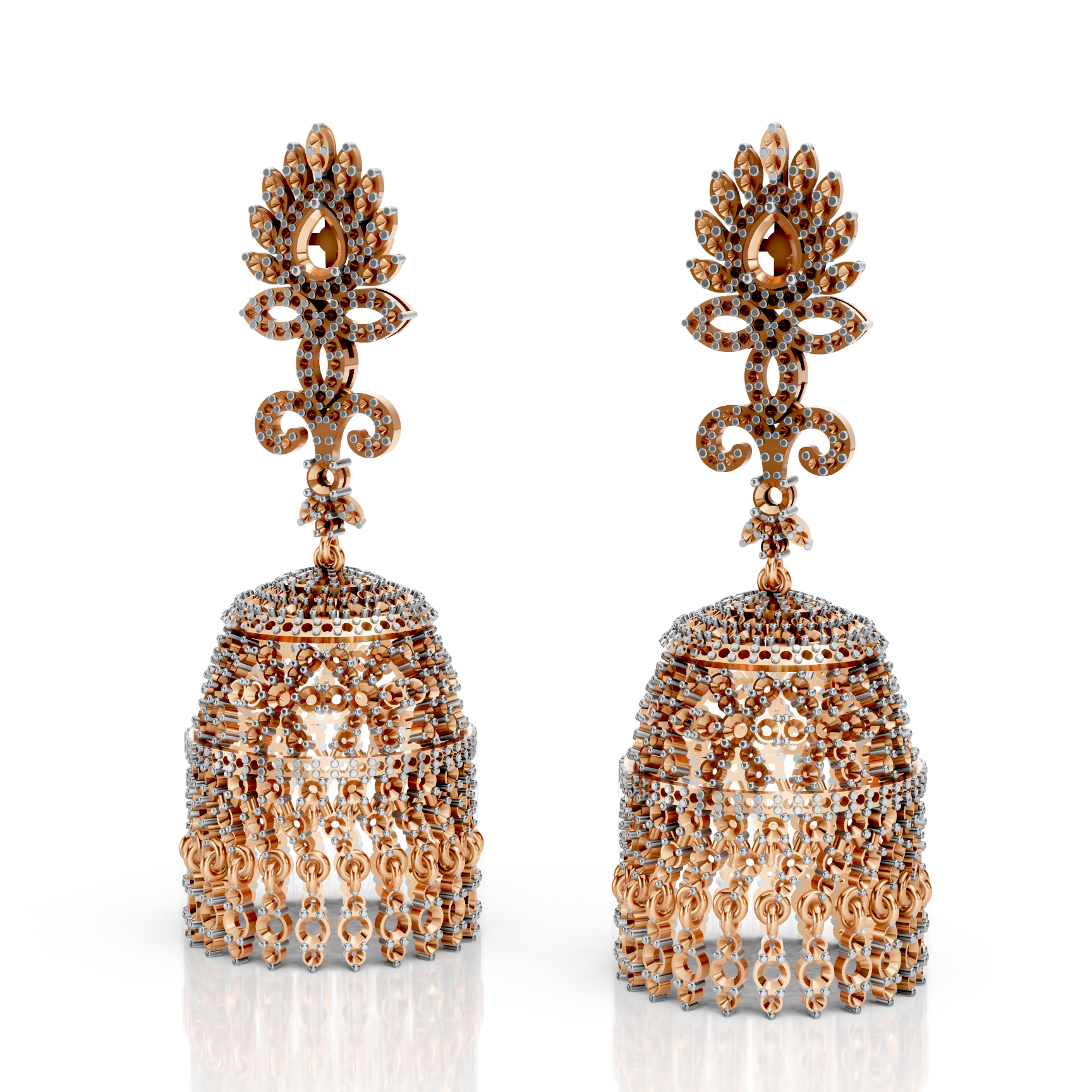 Royal Jhumka Earring Semi Mounts
