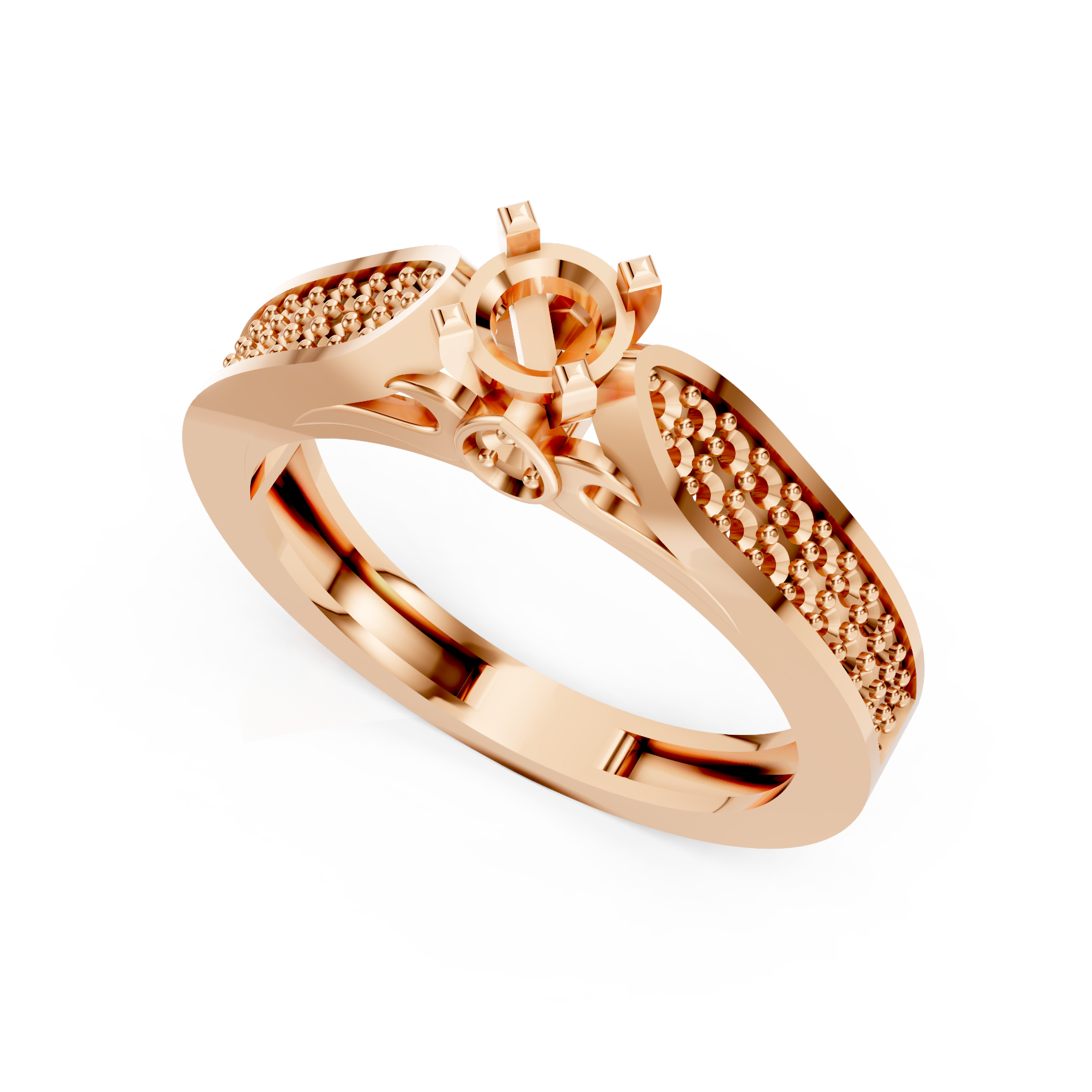 Elegant Round Diamond Ring Settings for Minimalist Solitaires