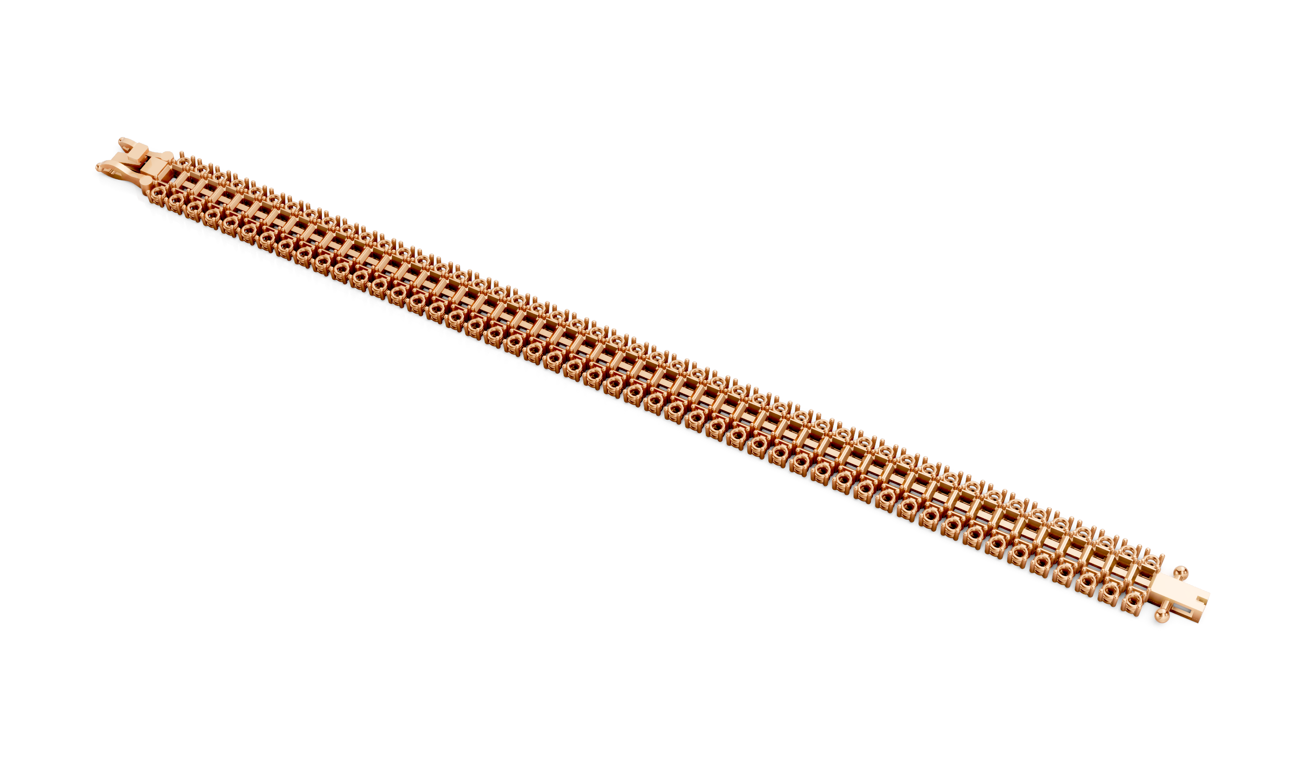 Metal Bracelet Blanks for Rainbow Multi-Row Tennis Bracelets