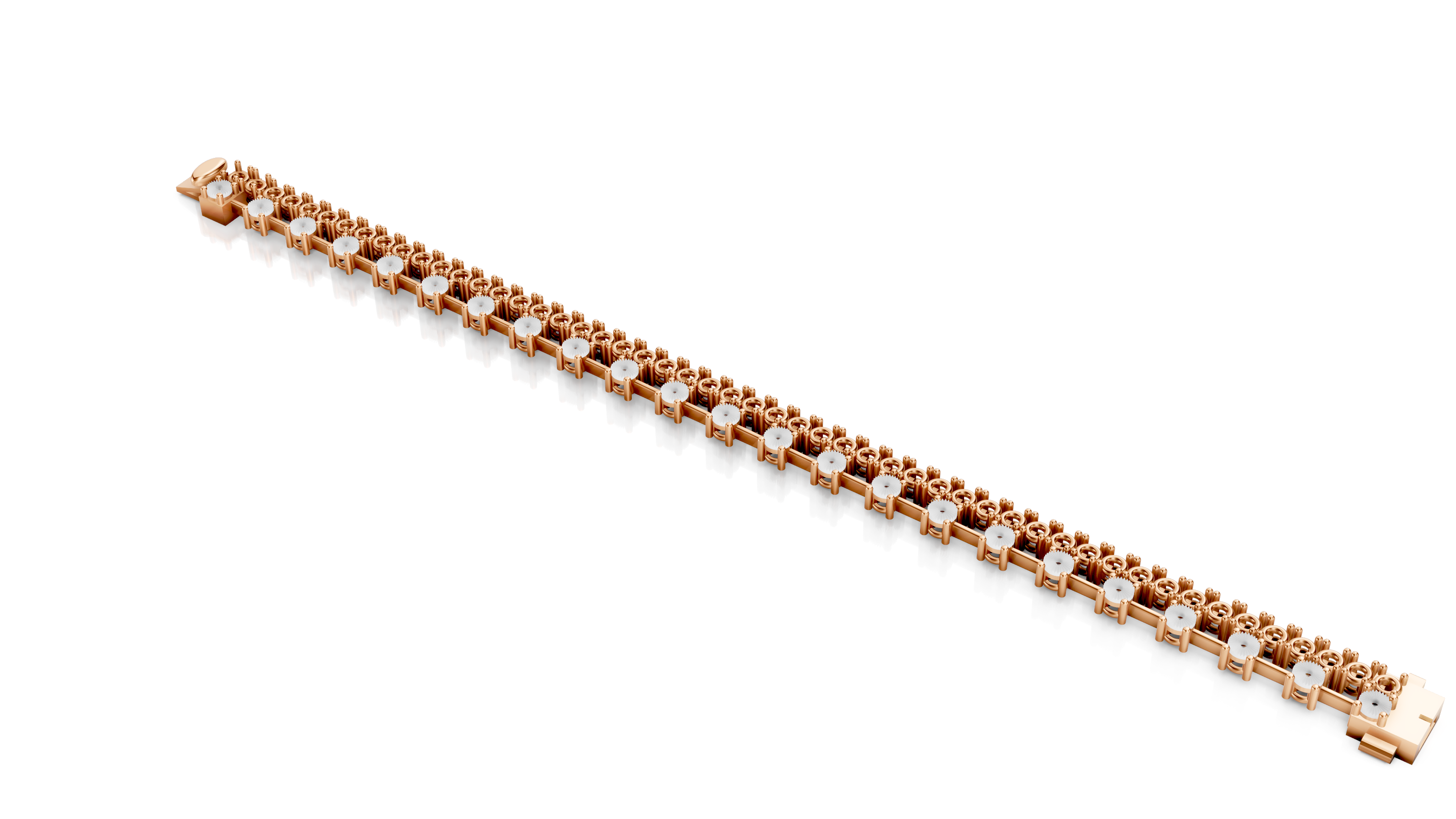 Metal Bracelet Blanks for Rainbow Color Stone Tennis Bracelets