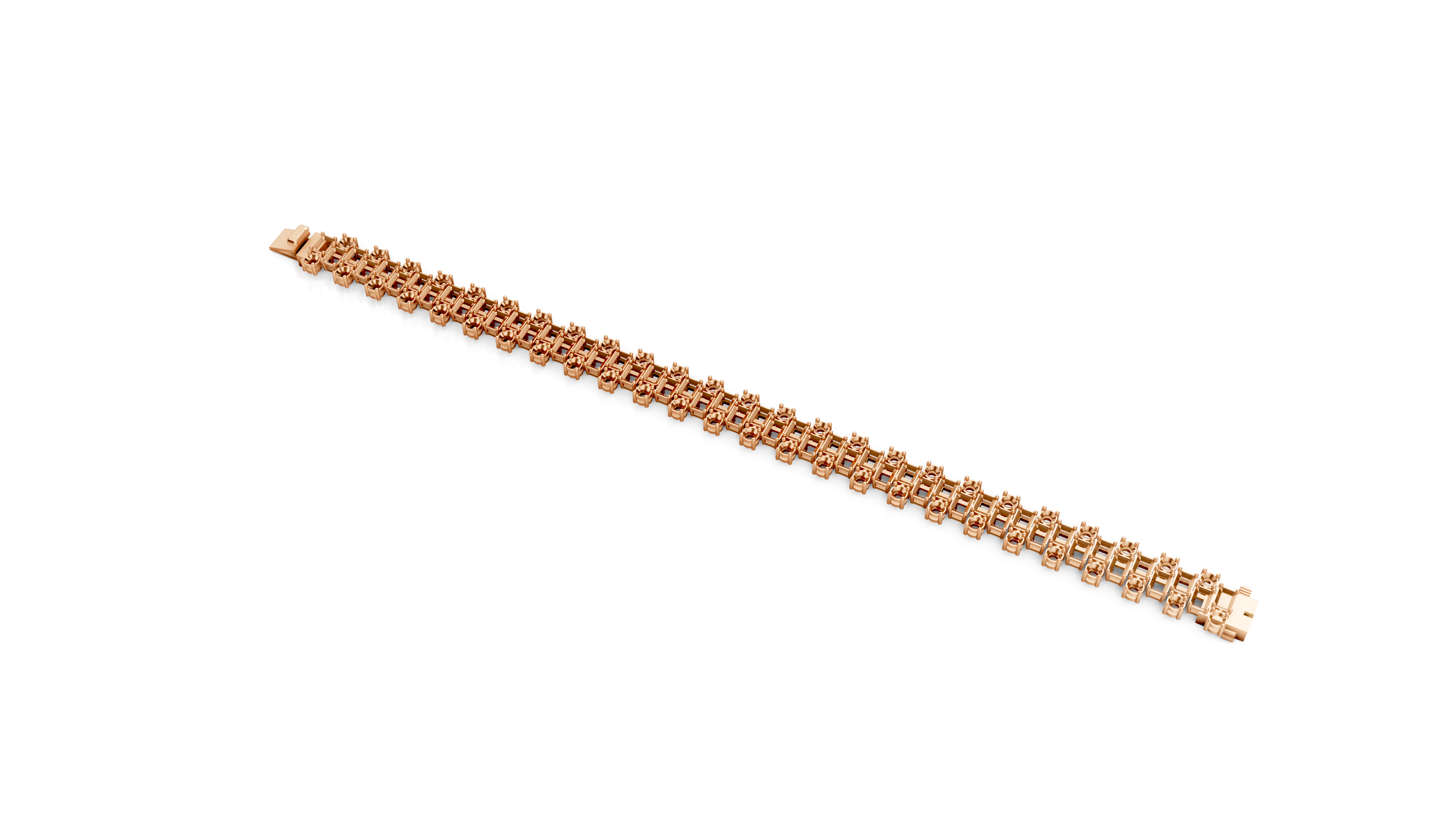 Refined Gold Bracelet Mountings for Statement Designs