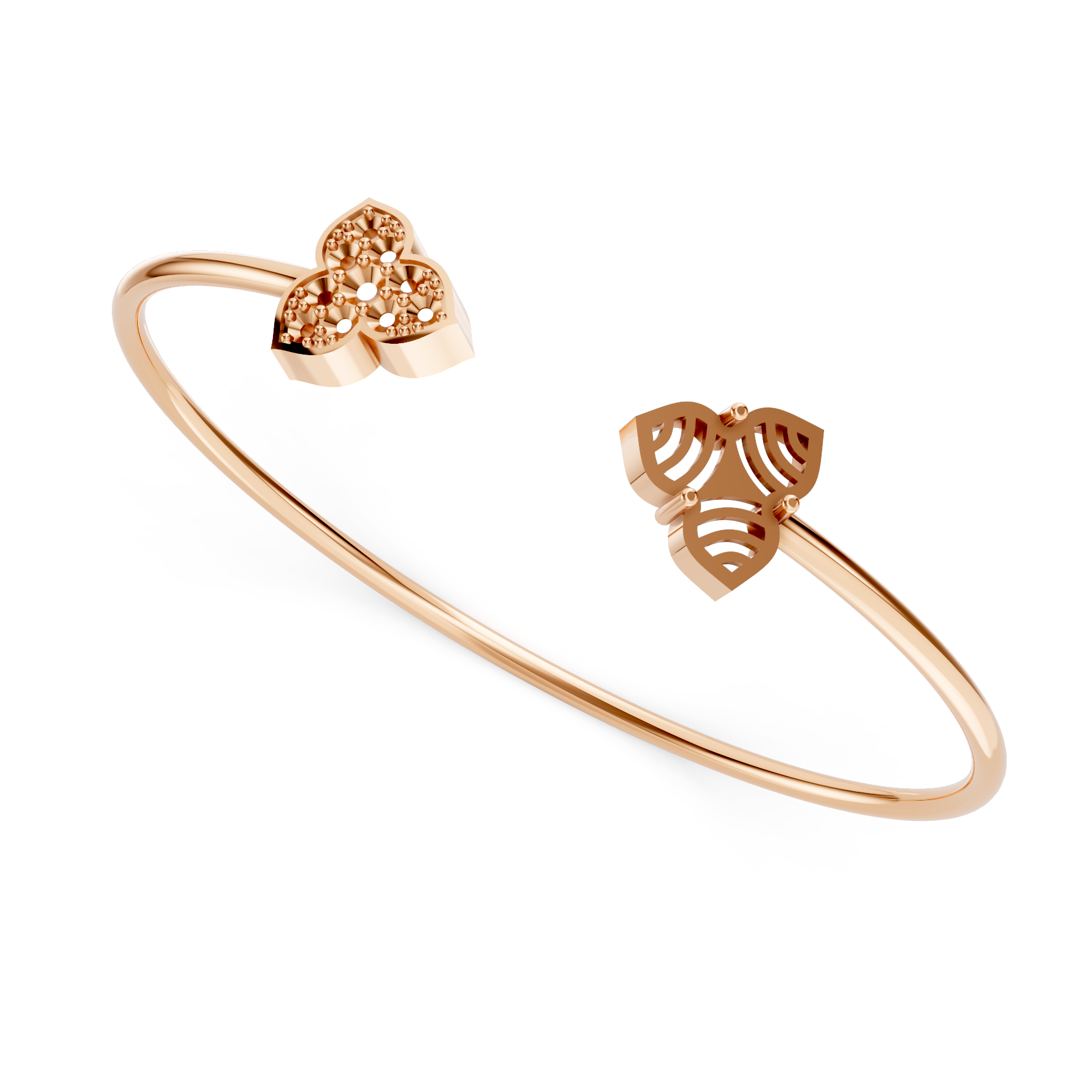 Crafted Bracelet Settings for Stylish Floral Bangles