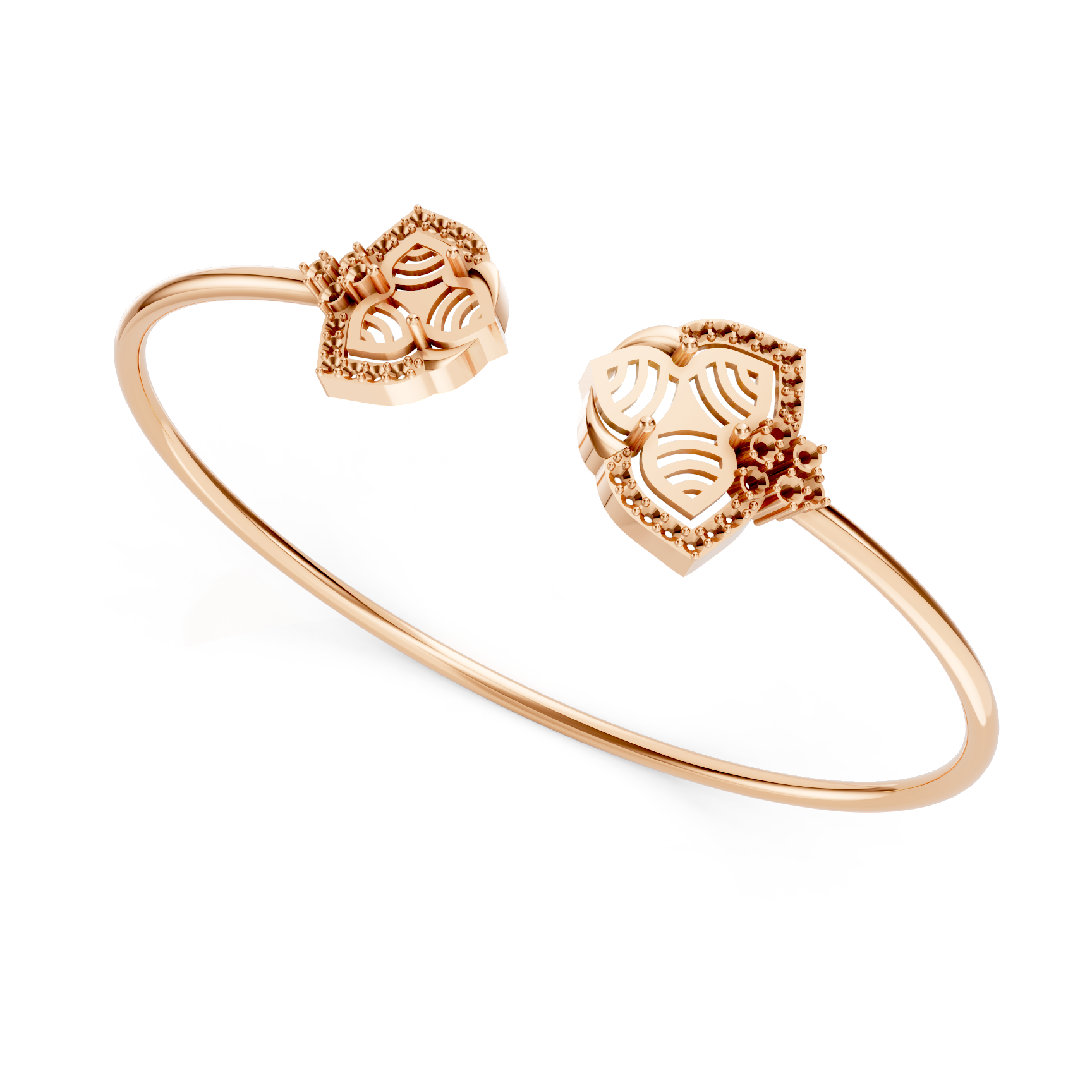 Designer Bracelet Mountings for Modern Stone Bangles