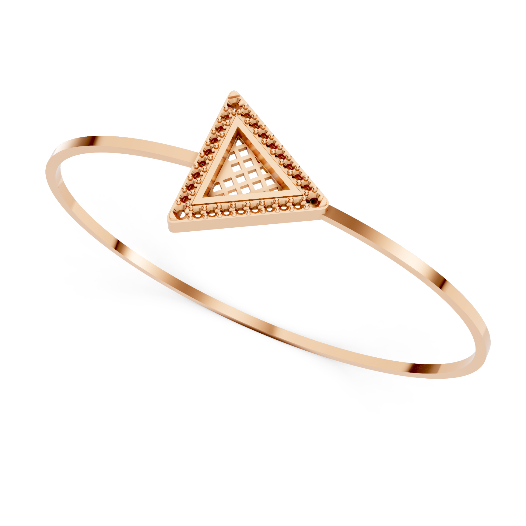 Elegant Bracelet Mountings for Geometric Bangles