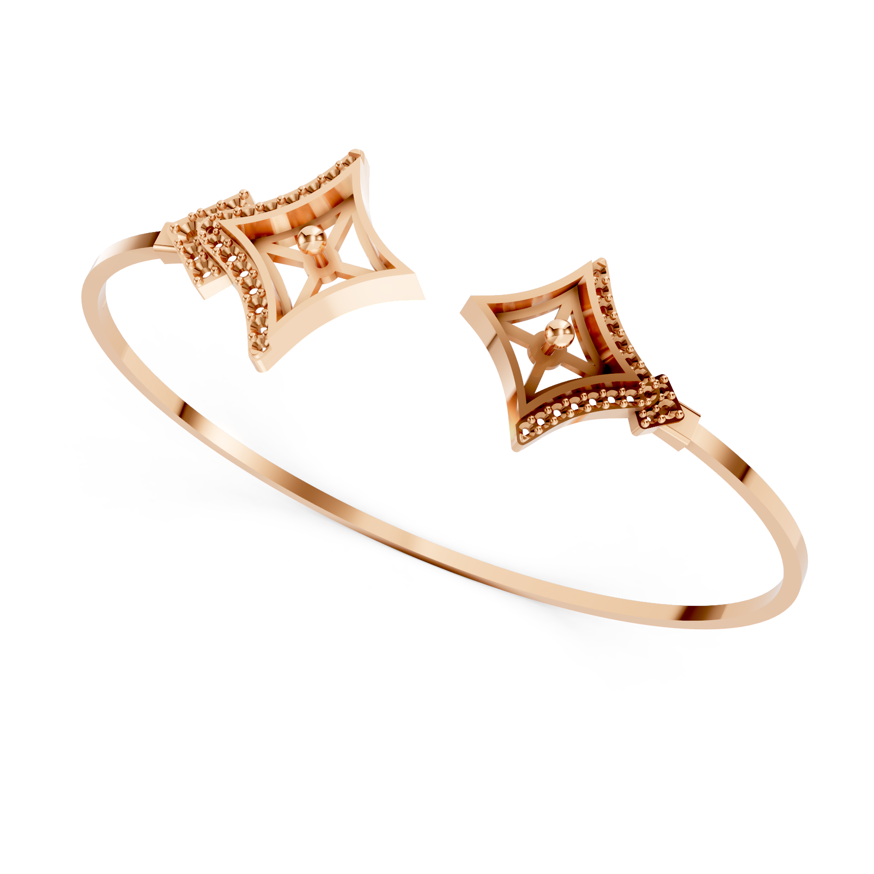 Diamond Bracelet Mountings for Colour Stone Bangles