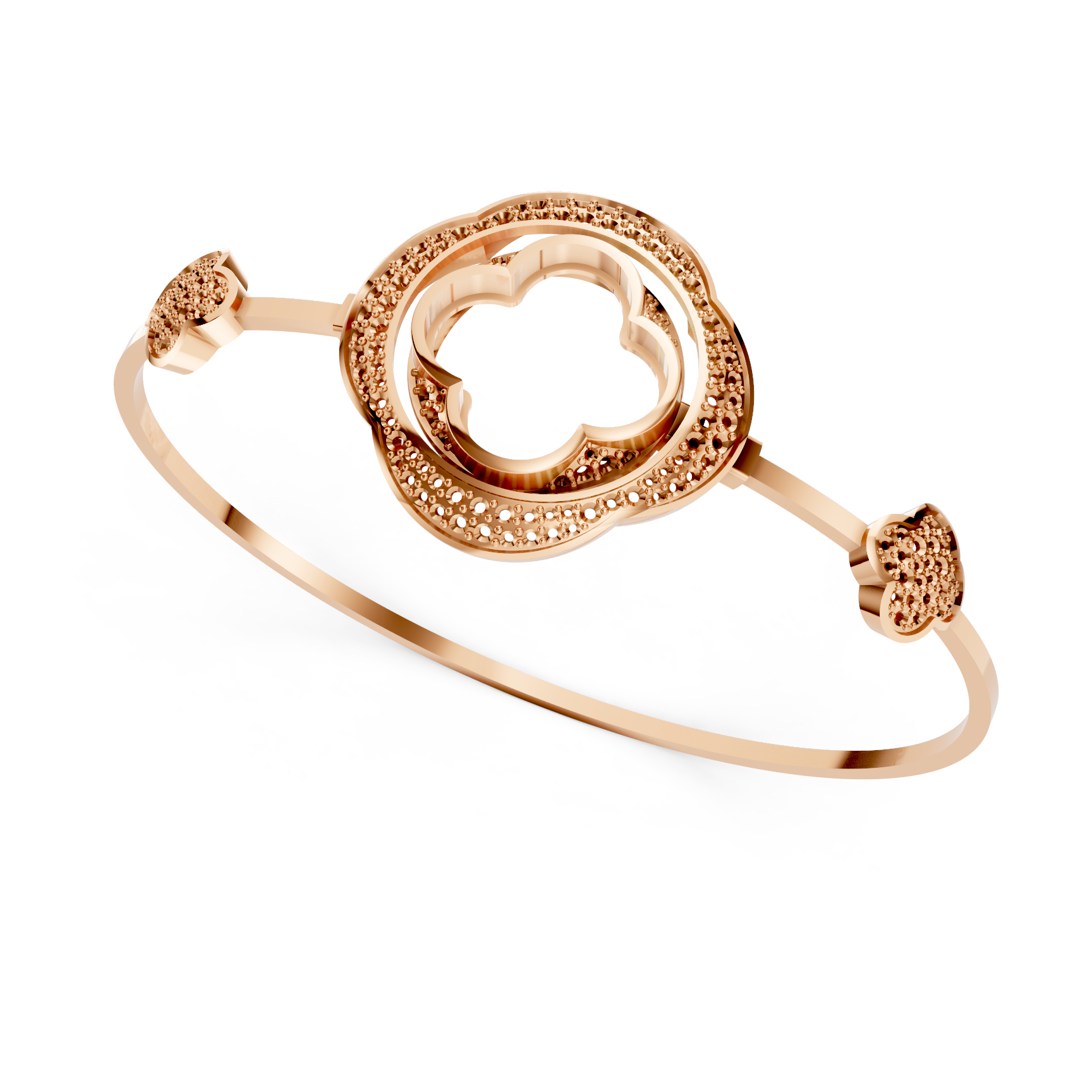 Refined Bracelet Settings for Multi-Stone Bangles