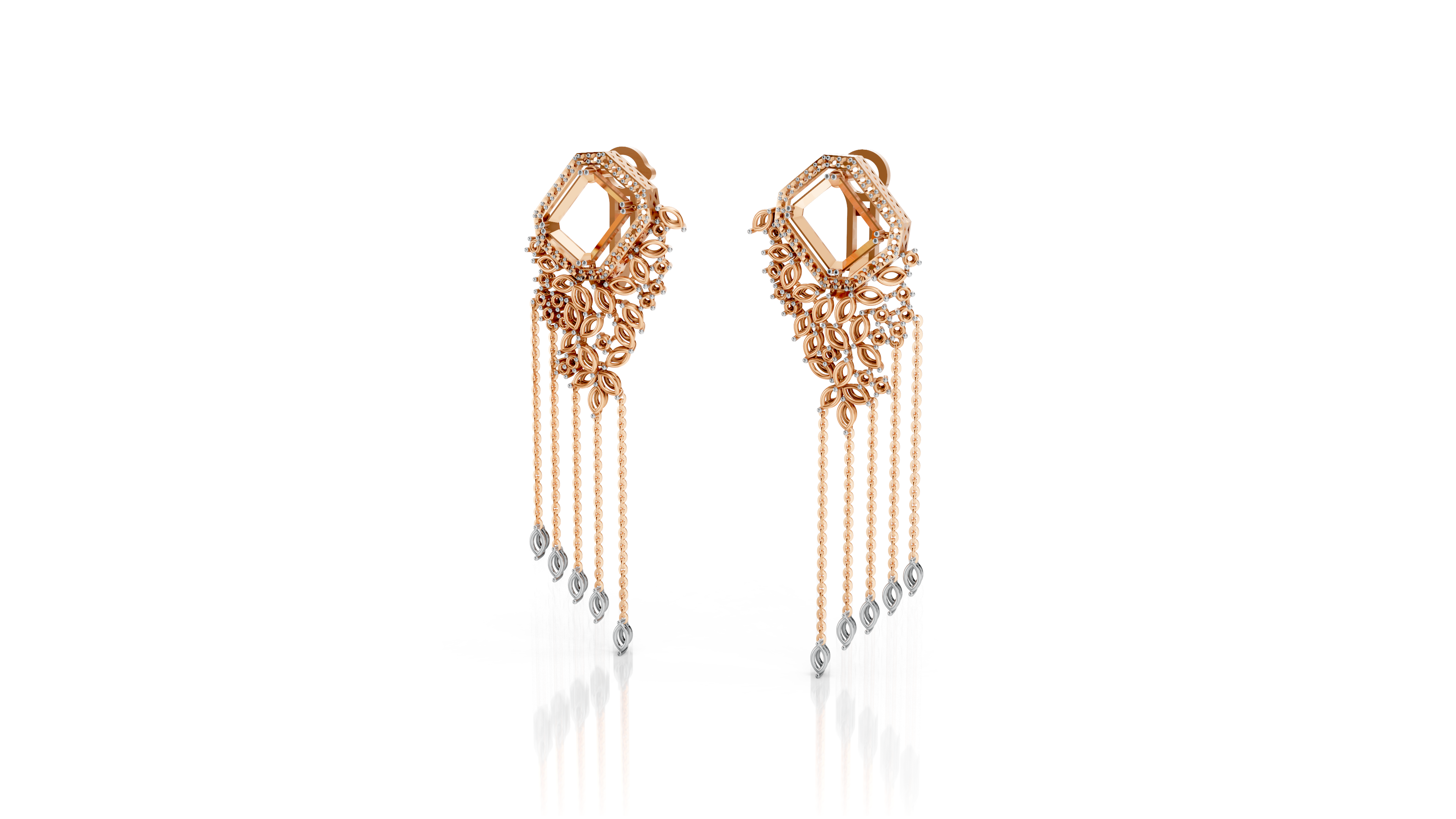 Earring Mounting for Modern Colour Stone Styles