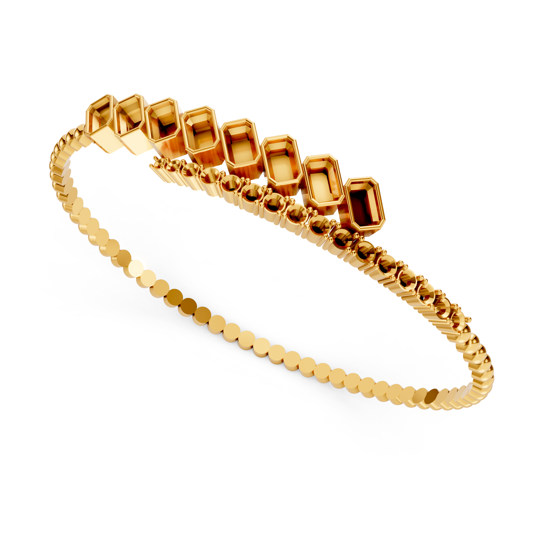  Elegant Cushion Diamond Bracelet with Refined Sparkle