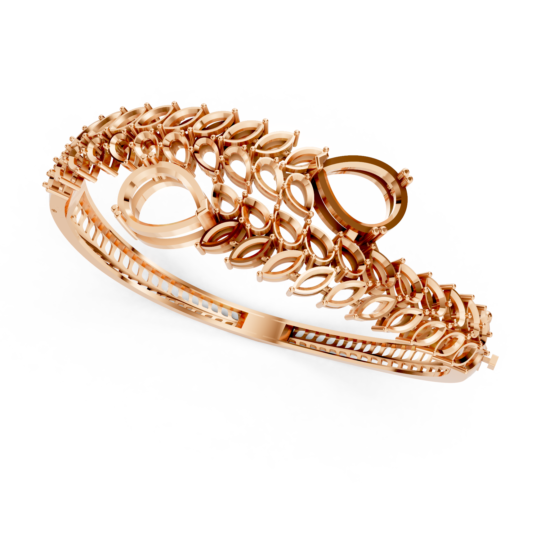 Settings Bracelet for Floral Motif Bracelets