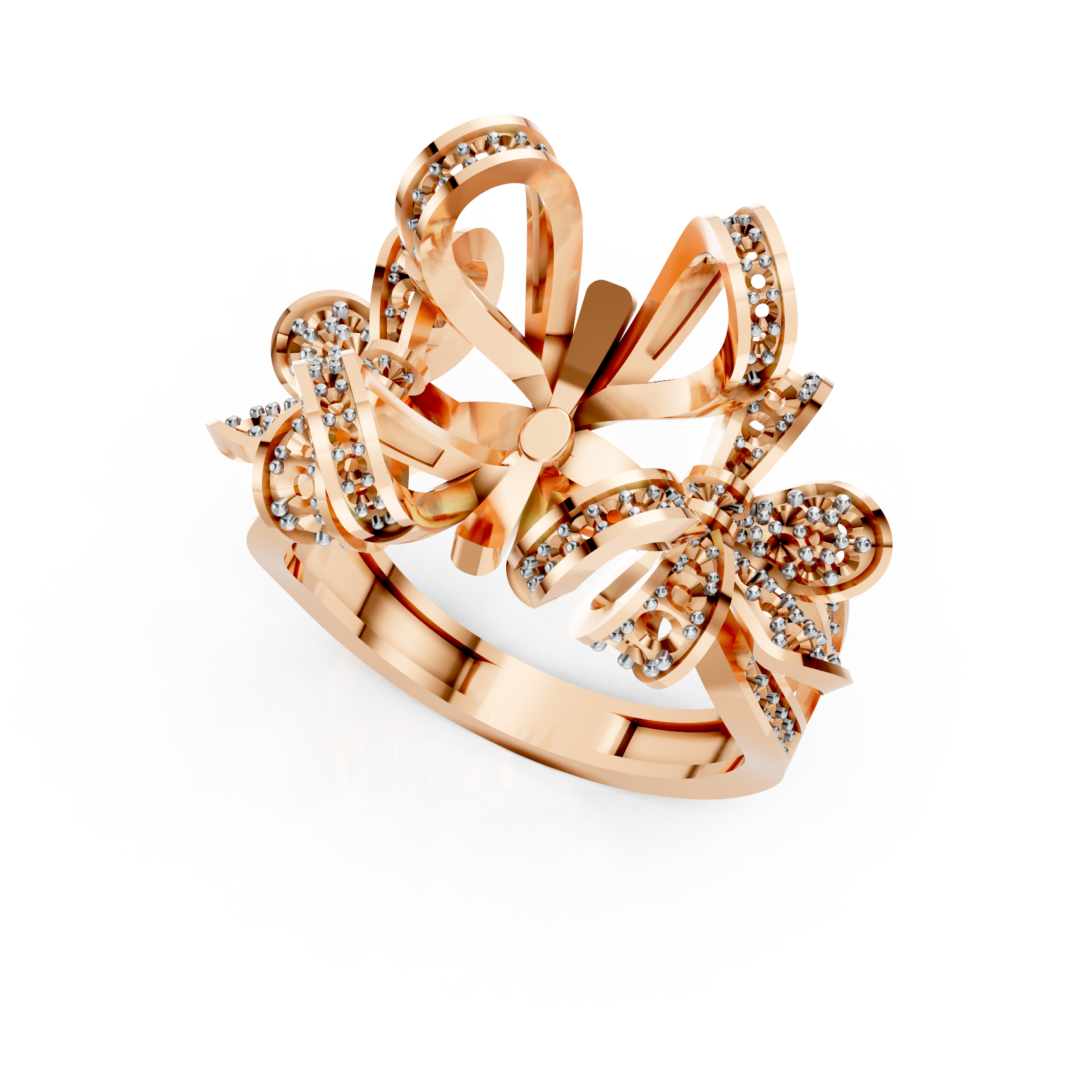 Fancy Diamond Ring for Floral Accent Rings