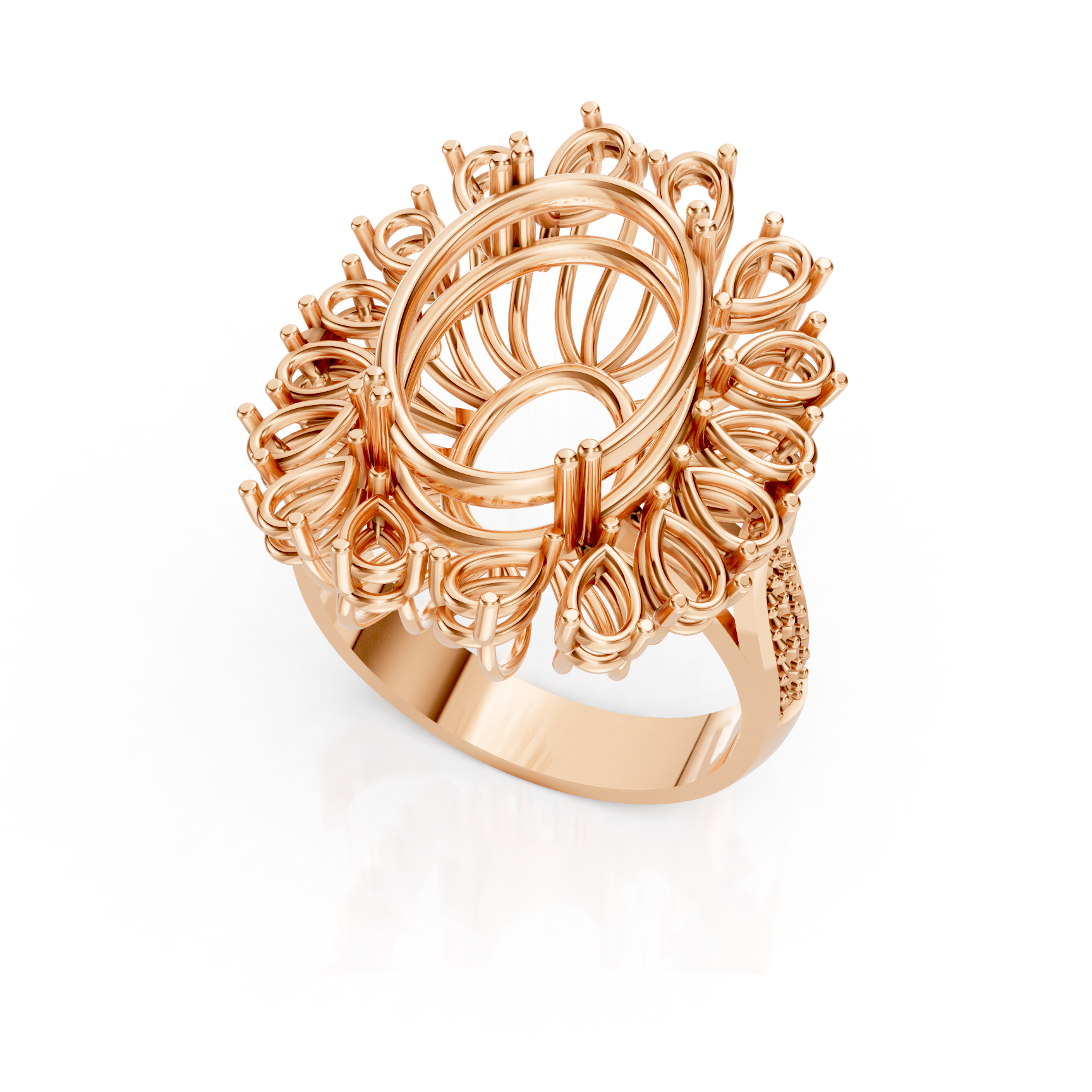 Ring Settings for Halo Statement Rings
