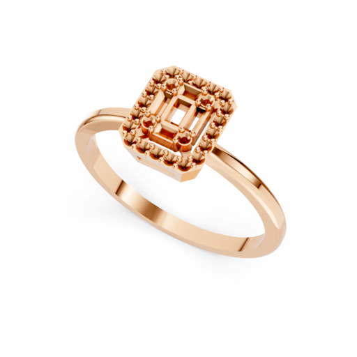 Ring Settings for Fancy Diamond Princess Rings